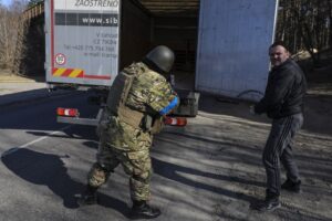 Read more about the article Driving Into Danger, Ukrainian Truckers Are Delivering Food, Cargo and Aid